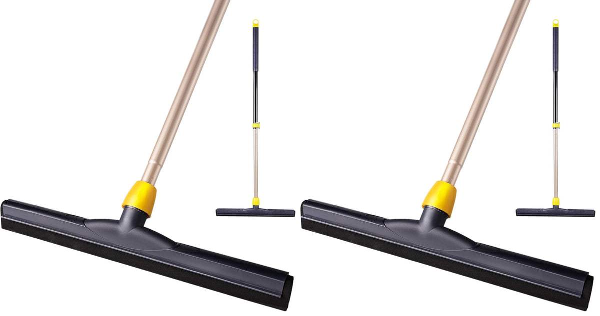 Yocada Floor Squeegee Scrubber Adjustable Telescopic Pole Heavy Duty 54.3"