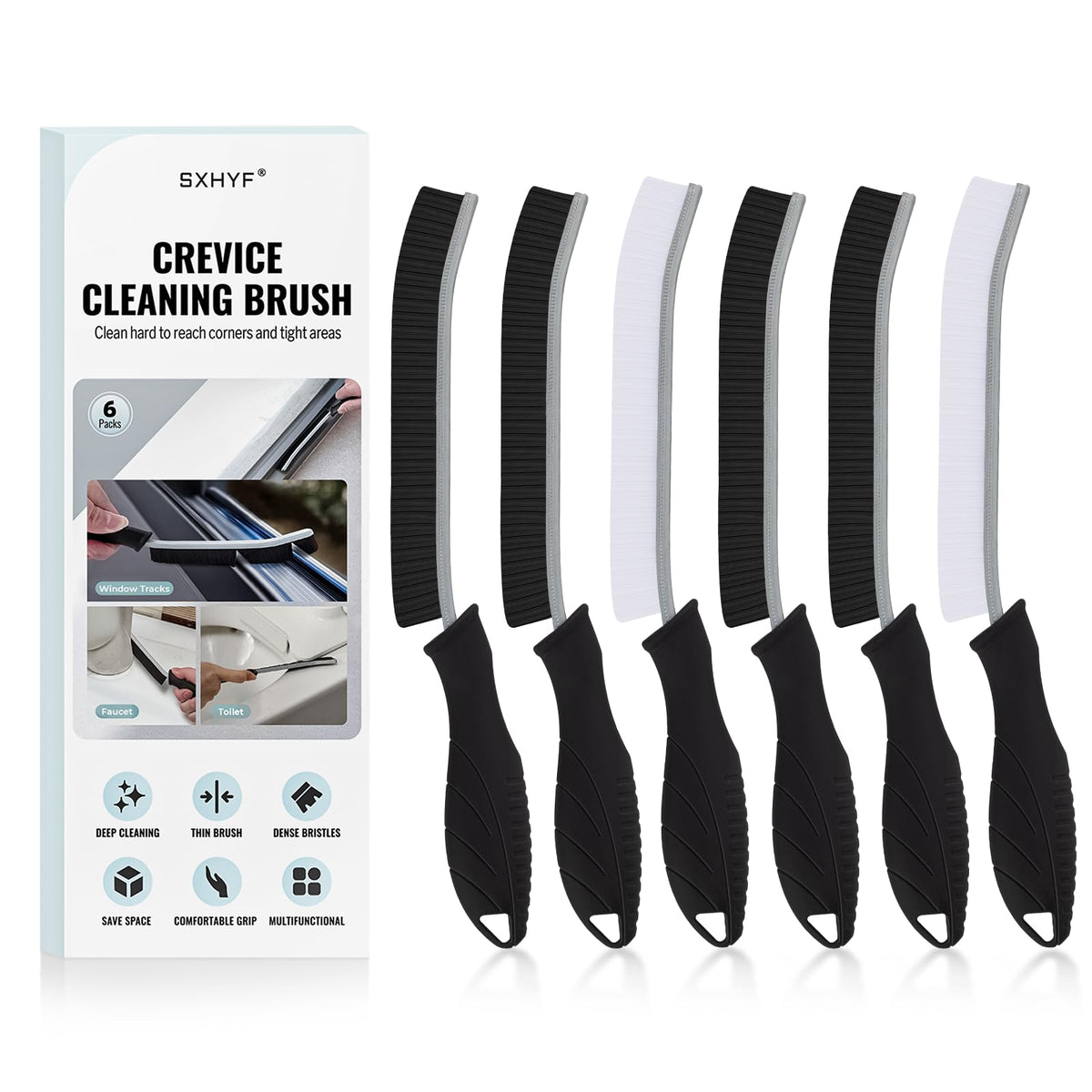 SXhyf Crevice Cleaning Brush - Grout Scrub Brush, House Cleaning Supplies