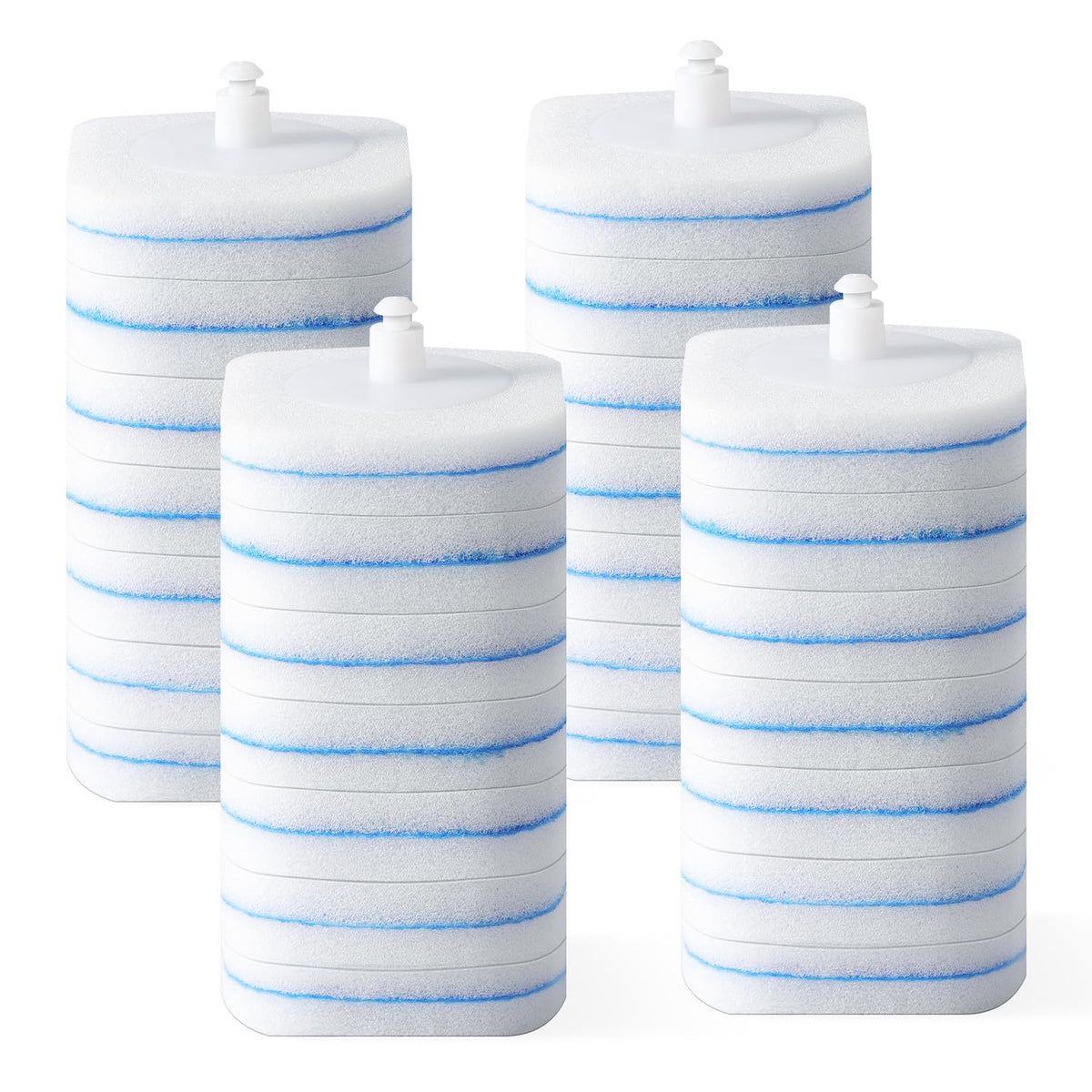 oshang Disposable Toilet Brush - Toilet Bowl Cleaner, Toilet Cleaning Supplies, Toilet Brush with Holder, 14 Refills for Deep Cleaning and Hygienic Bathroom Maintenance
