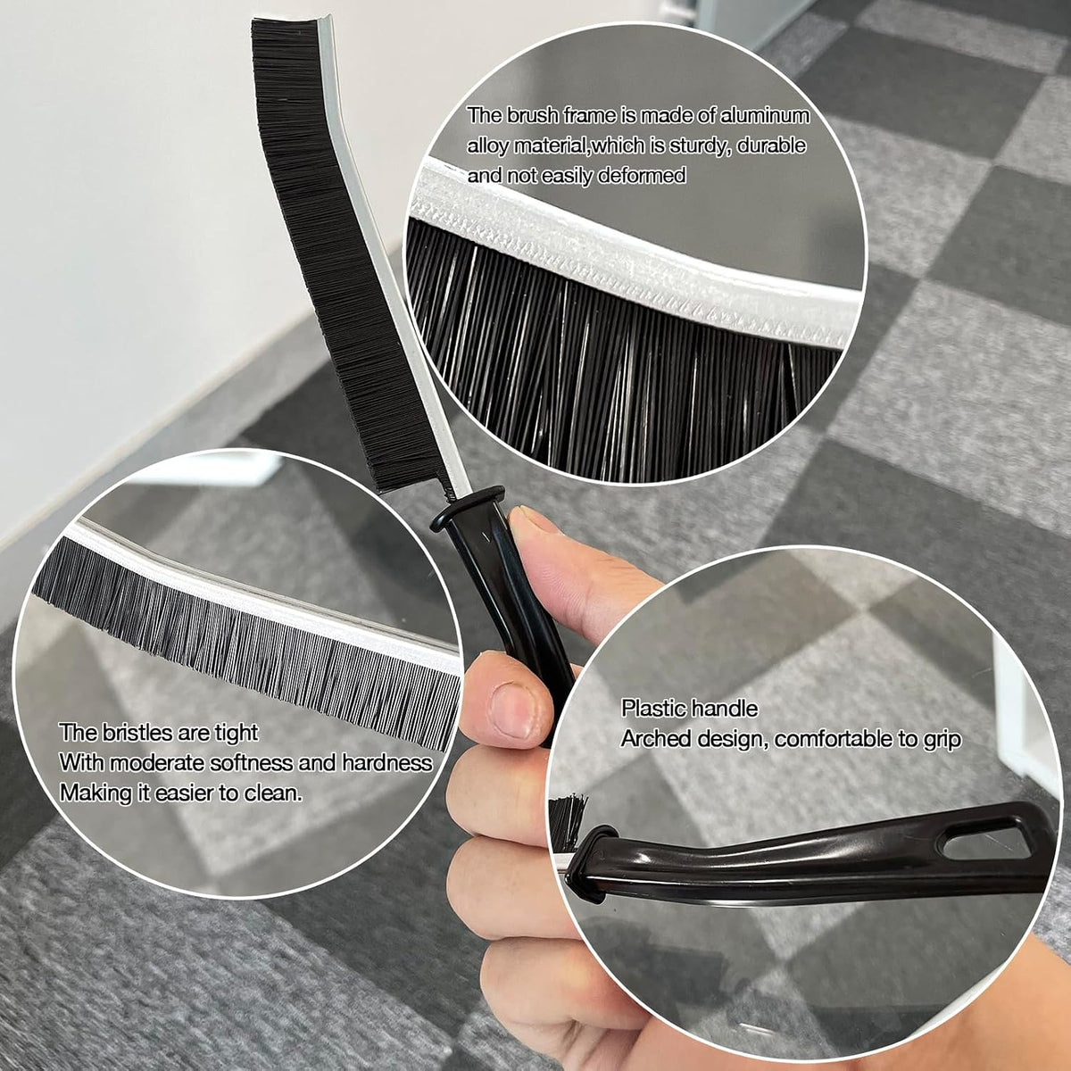 AcceLeah 20Pcs Crevice Cleaning Brushes, Hard Bristle for Dead Corners