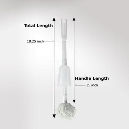 Fuller Brush Toilet Bowl Cleaner Brush – Antimicrobial Toilet Swab with Soft Non-Scratch Head, Long Handle, Deep Cleaning Under Rim (Pack of 1)