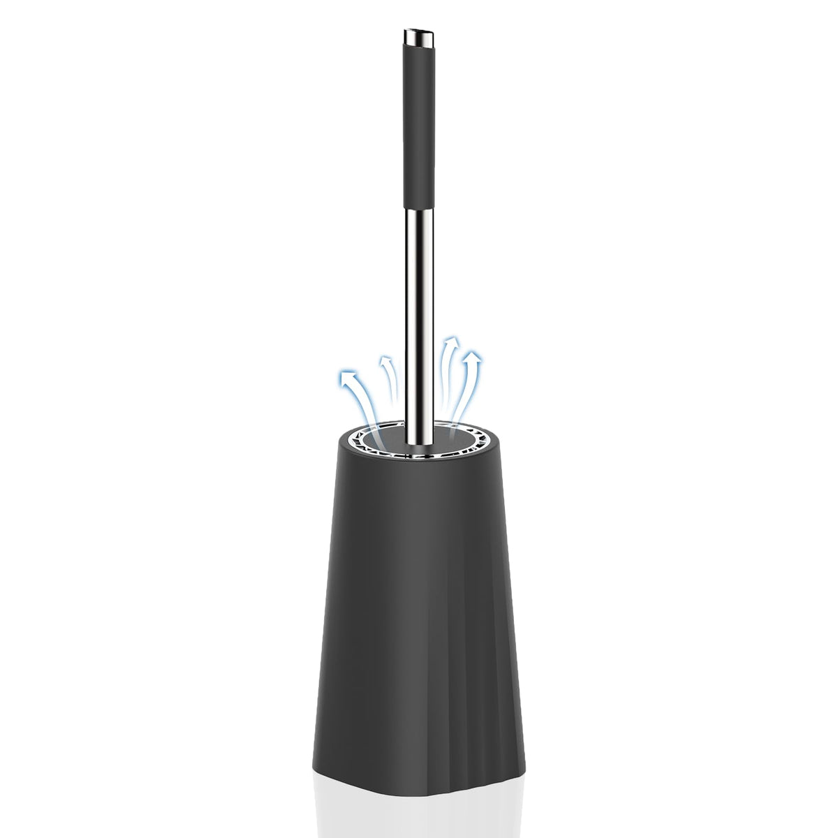 SetSail Toilet Brush, Compact Size Toilet Bowl Brush and Holder Toilet Brushes for Bathroom with Stainless Steel Handle Toilet Cleaner Brush with Durable Scrubbing Bristles, Splash-Proof