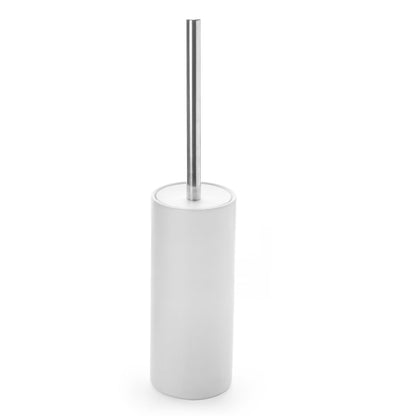 Matt White Ceramic Toilet Brush and Holder Set