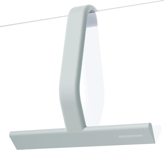 dancemoon JustHang Shower Squeegee with Built-in Hook, 10-Inch Sage Green