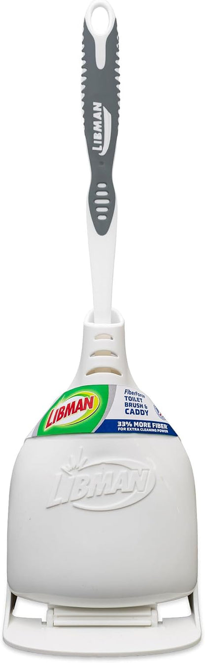 Libman Designer Bowl Brush and Caddy, Hygenic with Drying Slits, 2 Pack