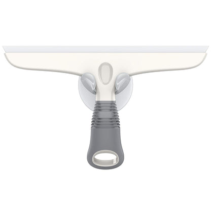 MR.SIGA Silicone Squeegee for Shower Doors, 25 cm/10 inch, White & Gray
