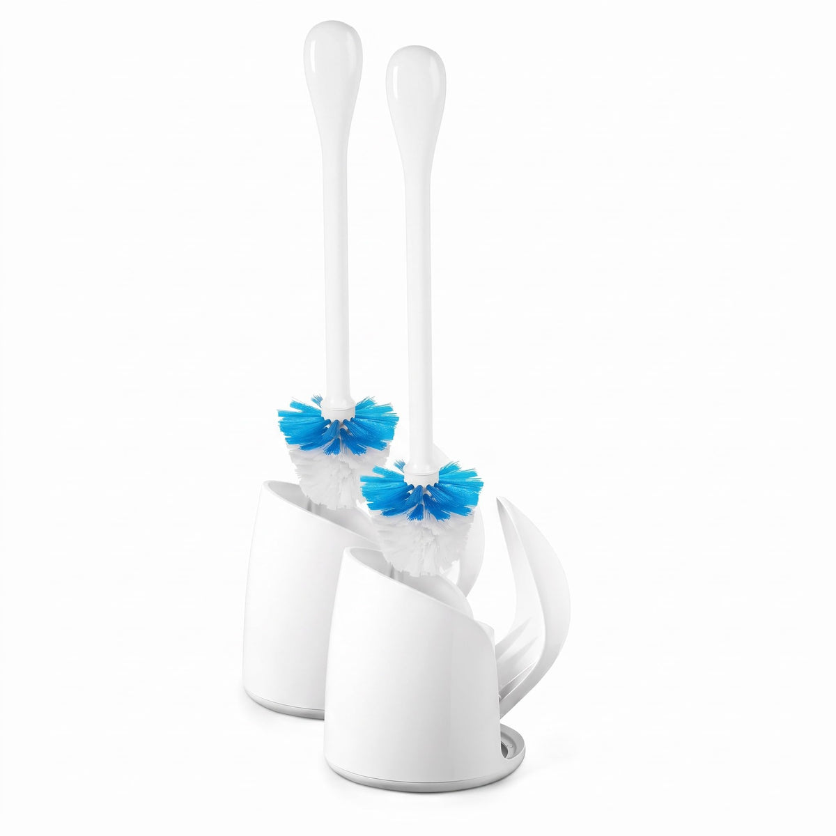 OXO Good Grips Compact Toilet Brush & Holder Set - Gray