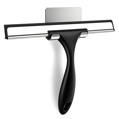 SetSail Squeegee for Shower Glass Door, 10 Inches, Black