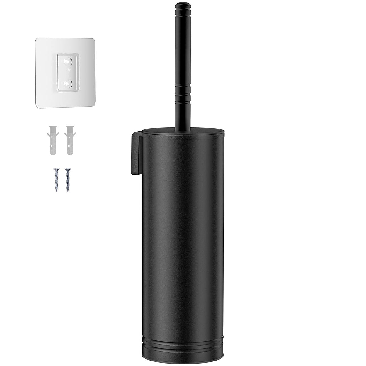 HAMITOR Toilet Brush and Holder Set: Stainless for New Bathroom Essentials