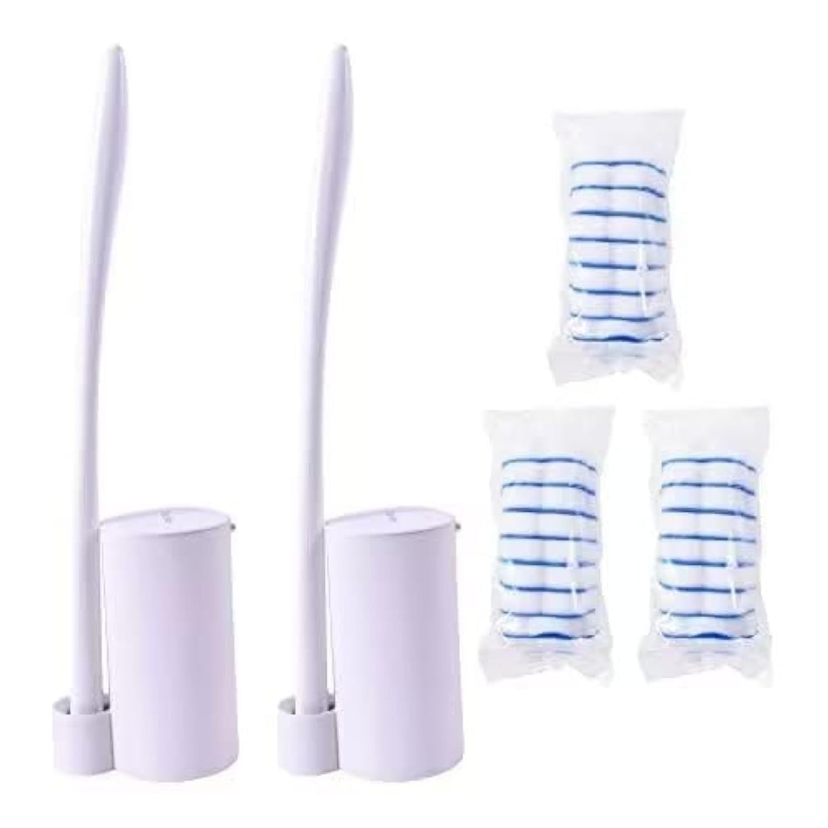 Topo Bear Disposable Toilet Bowl Brush with 40 Toilet Wand Refills, Toilet Bowl Cleaner Wands, Toilet Cleaning System Starter Kit