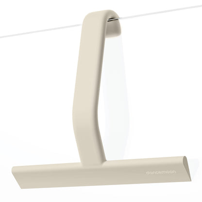 dancemoon JustHang Shower Squeegee with Built-in Hook, 10-Inch Sage Green