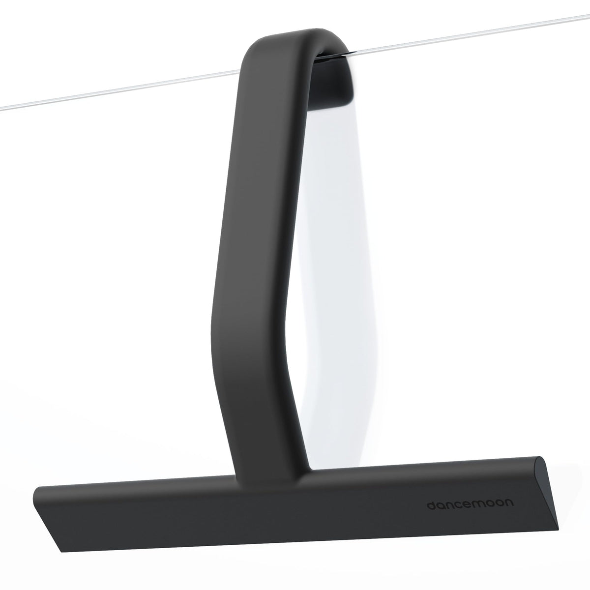 dancemoon JustHang Shower Squeegee with Built-in Hook, 10-Inch Black