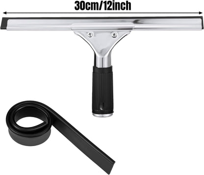 6 Pcs 12'' Professional Steel Window Squeegee