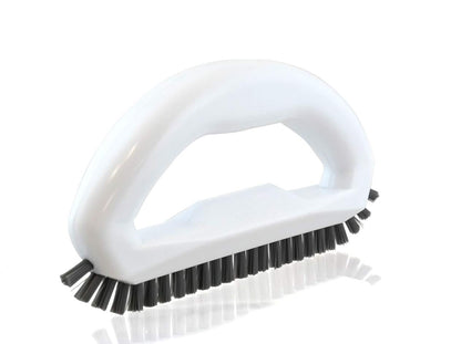 Small Cleaning Brush Set 3pcs—Crevice Brushes for Cleaning—Scrub Brushes Set with Silicone Tipped Scrub Brush—Stiff Handle Miniature Cleaning Brush for Kitchen Uensils, Tight Spaces, Tub, Shower