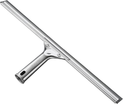 Unger Professional Stainless Steel Heavy-Duty Squeegee, 12", Silver