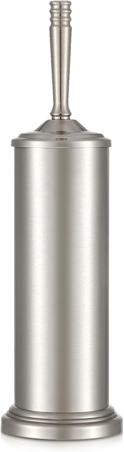 Stainless Steel Toilet Brush and Holder Set,Toilet Bowl Brush and Holder
