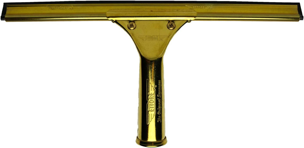 Ettore 10012 Solid Brass Squeegee, 12-Inch , Gold