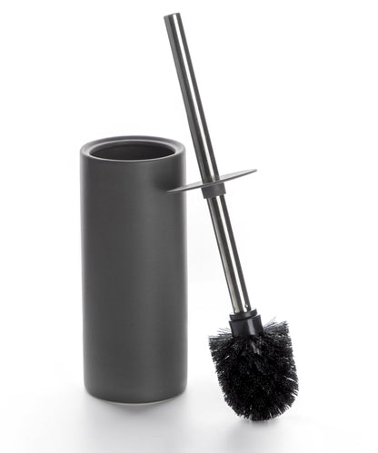 Matt White Ceramic Toilet Brush and Holder Set
