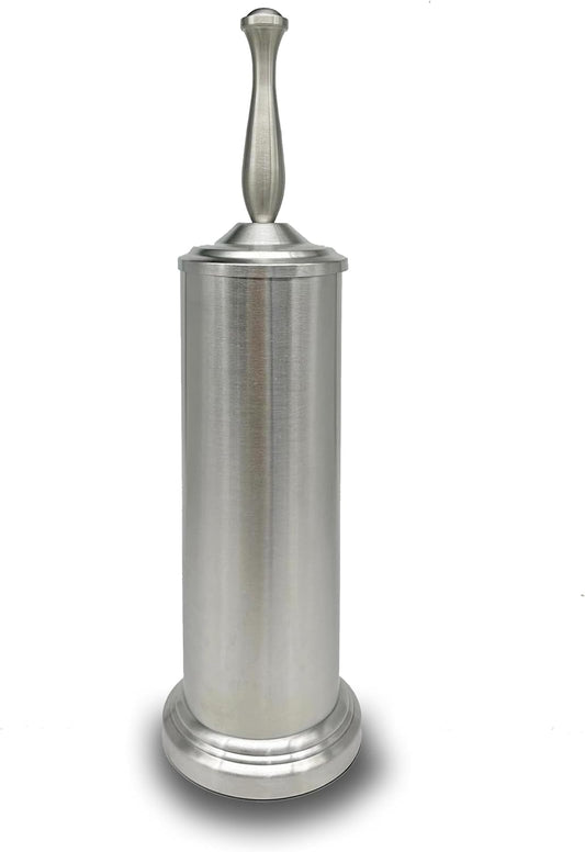 Brushed Nickel Toilet Bowl Brush with Holder, Durable Bathroom Cleaning Tool, Modern Design for Easy Toilet Maintenance, Bathroom Cleaner Brush for Efficient Cleaning and Hygiene