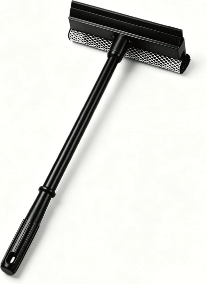2 in1 Window Squeegee for Car, Window Cleaning Tool with 16inch Long Handle