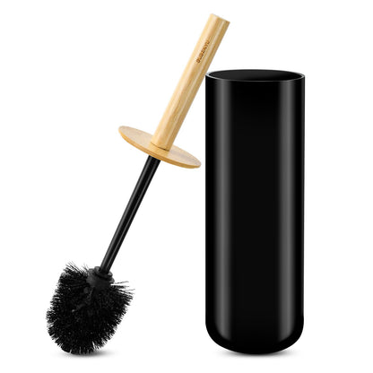SUBEKYU Toilet Brush, Toilet Bowl Brush and Holder Set, Bathroom Toilet Bowl Cleaner Scrub Brush Set Scrubber for Deep Cleaning, White