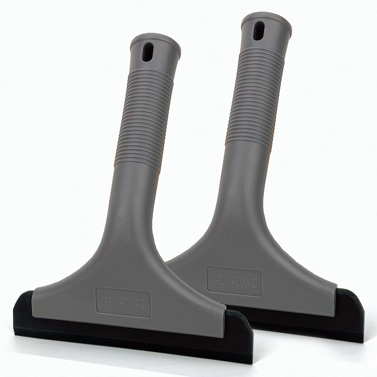 Super Flexible Silicone Squeegee, Auto Water Blade, Water Wiper, Shower Squeegee, 5.9'' Blade and 7.5'' Long Handle, for Car Windshield, Window, Mirror, Glass Door