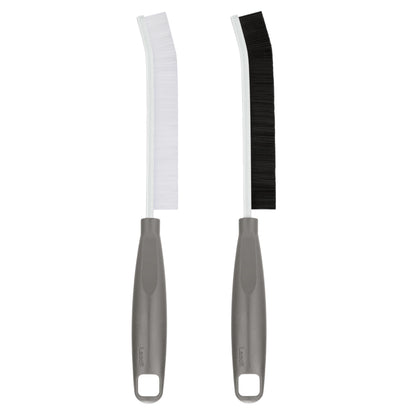 2026 NEW Ergonomic Anti-Slip Handle Grout Brush, 2Pcs Crevice Cleaning Brush, Hard Bristle Multi-Purpose Cleaning Tools, Small Cleaning Brush for Household Use Kitchen Bathroom, Right Hand