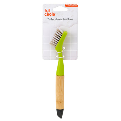 Full Circle Every-Crevice Detail Brush for Grout, White