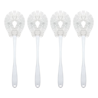 LOLA Classic Toilet Brush, Durable Fiber Stiff Bristles, Non-Scratch - 2 PK
