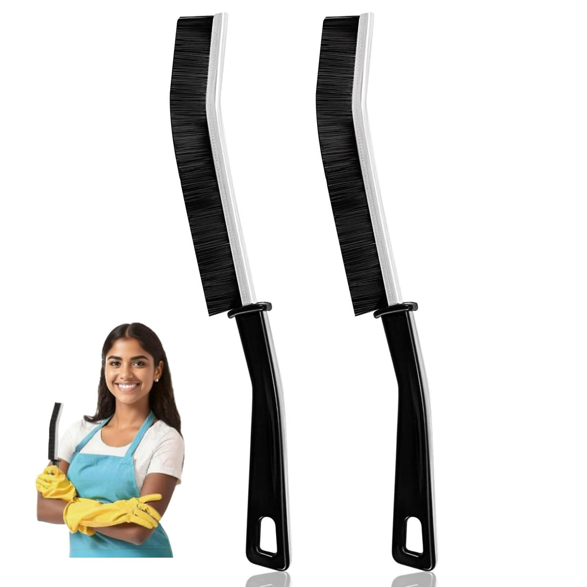 4 PCS Crevice Cleaning Brush,Hard Bristle Crevice Cleaning Brush,Crevice Cleaning Tool is Effective to Clean The Small Gap of Kitchen, tolilet and Windows.