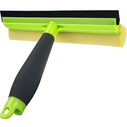 Window Squeegee for Window Cleaning, Squeegee Window Cleaner Tool 2 in 1 Car Window Cleaning Tool with Extension Pole 58‘’ Telescopic Window Washing Equipment, Shower Squeegee for Shower Glass Door