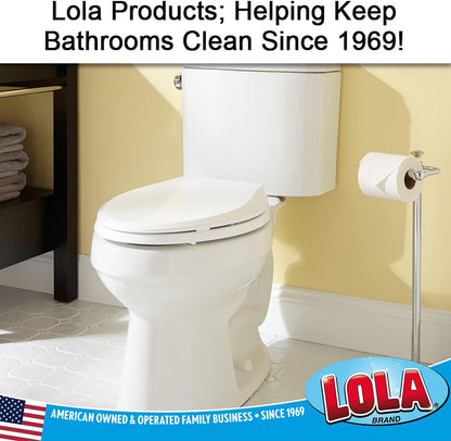 LOLA Classic Toilet Brush, Durable Fiber Stiff Bristles, Non-Scratch - 2 PK