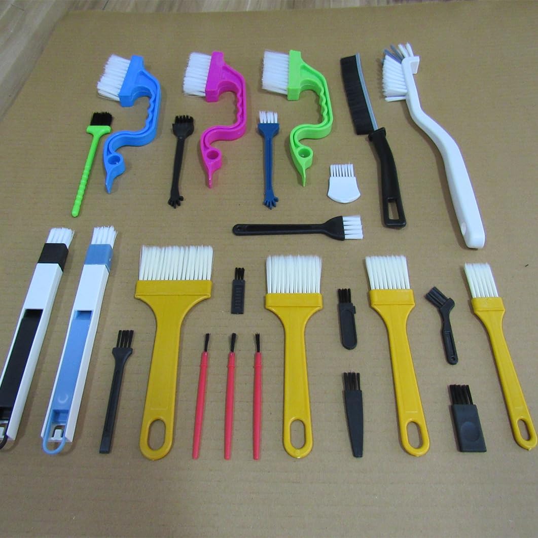26Pcs Small Cleaning Brush, Crevice Cleaning Brushes for Small Spaces