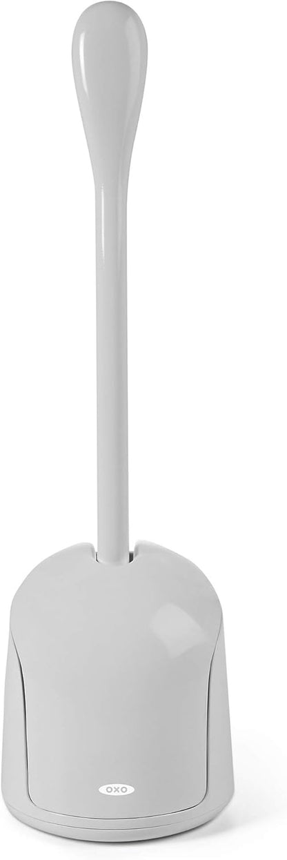 OXO Good Grips Compact Toilet Brush & Holder Set - Gray
