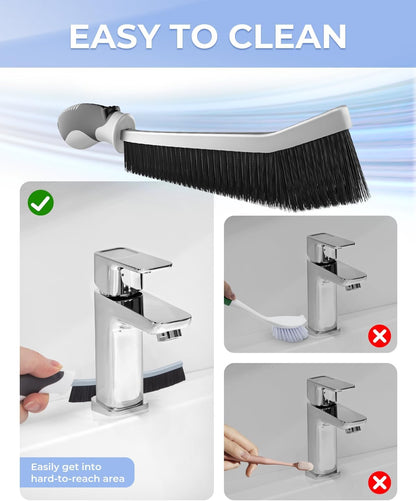 CLEANGOR Crevice Cleaning Brushes, Scrub Brushes for Hard to Reach Space