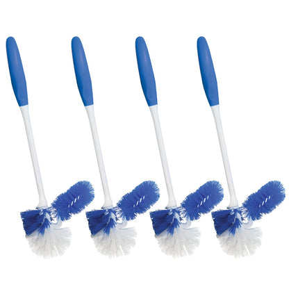 LOLA Classic Toilet Brush, Durable Fiber Stiff Bristles, Non-Scratch - 2 PK