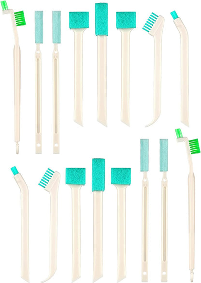 Nuenen 16 Pcs Small Household Cleaning Brushes for Deep Detail Cleaner