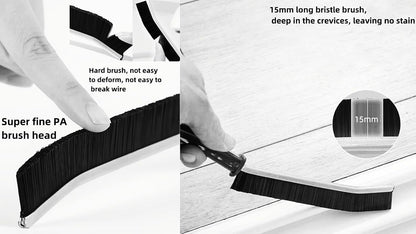 4 PCS Crevice Cleaning Brush,Hard Bristle Crevice Cleaning Brush,Crevice Cleaning Tool is Effective to Clean The Small Gap of Kitchen, tolilet and Windows.