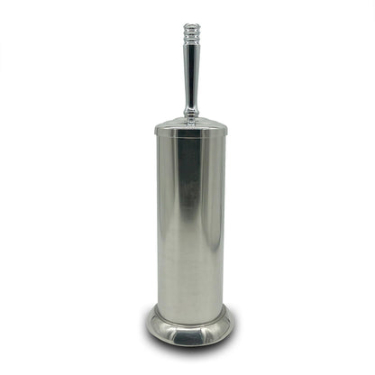 Brushed Nickel Toilet Bowl Brush with Holder, Durable Bathroom Cleaning Tool, Modern Design for Easy Toilet Maintenance, Bathroom Cleaner Brush for Efficient Cleaning and Hygiene