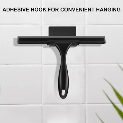 SetSail Squeegee for Shower Glass Door, 10 Inches, Black