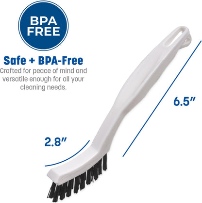 SPARTA Grout Brush with Stiff Nylon Bristles, 8 Inch, White