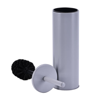 Deep & Sturdy Toilet Bowl Brush with Holder - Durable Scrubbing - Toilet Cleaners - Household Essentials - Silicone Brush - Bathroom Cleaner - Cleaning Supplies - Household Supplies, Matte Black