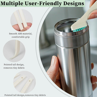 8-Piece Small Cleaning Brush Set for Tight Spaces, Mini Crevice Brushes for Household Use, Ideal for Humidifiers, Cup and Toasters