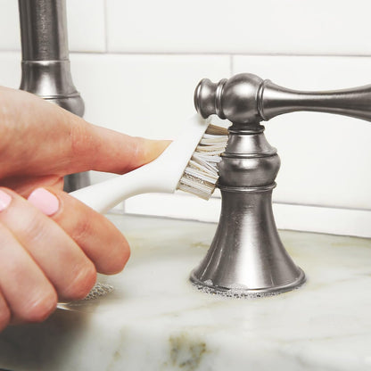 Full Circle Every-Crevice Detail Brush for Grout, White