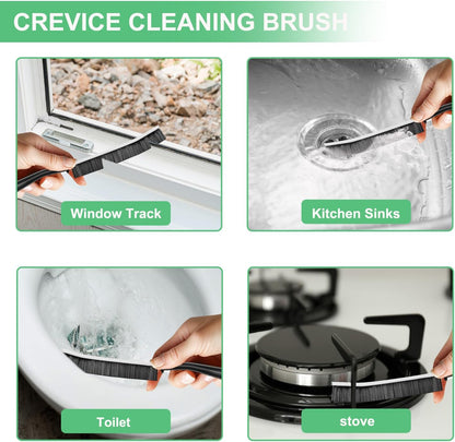 12PCS Crevice Cleaning Brush,Hard Bristle Grout Scrub Brushes for Gaps