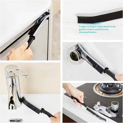 4 PCS Crevice Cleaning Brush,Hard Bristle Crevice Cleaning Brush,Crevice Cleaning Tool is Effective to Clean The Small Gap of Kitchen, tolilet and Windows.
