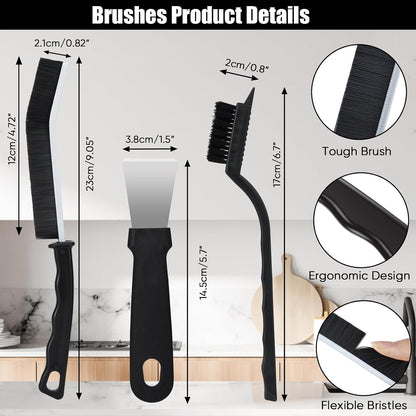 Tedmax 8Pack Crevice Cleaning Brush Set