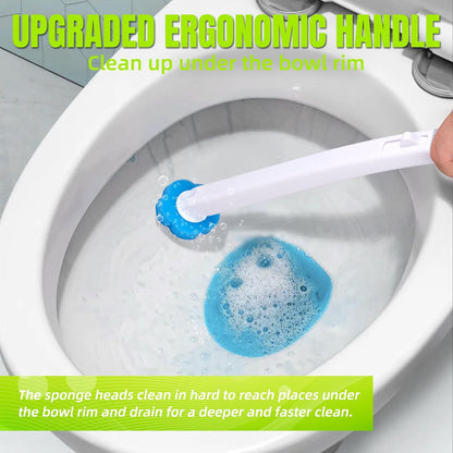 Disposable Toilet Brush with 48pcs Toilet Wand Refills, Toilet Bowl Cleaner Wands, Toilet Cleaning System Starter Kit