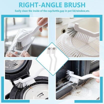 18PCS Crevice Cleaning Brush Hard Bristle Scrub Brushes for Gaps with Box