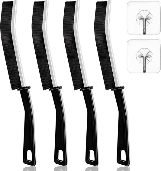 OKOM Multifunctional Stainless Steel Crevice Cleaning Brush - Hard Bristles for Kitchen & Bath Gap Cleaning